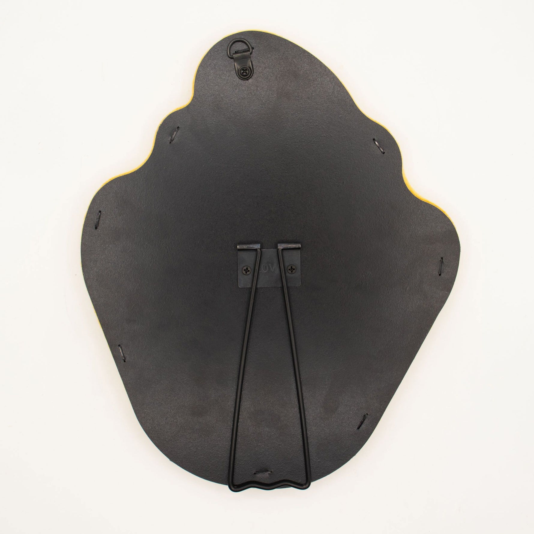 Soft Squiggly Mirror – Flame – Marigold (23x27.5x2.3cm) by AW Dropship UK