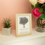 Gemstone Picture - Tree of Life - Moonstone (20x14.7x1cm) by AW Dropship UK