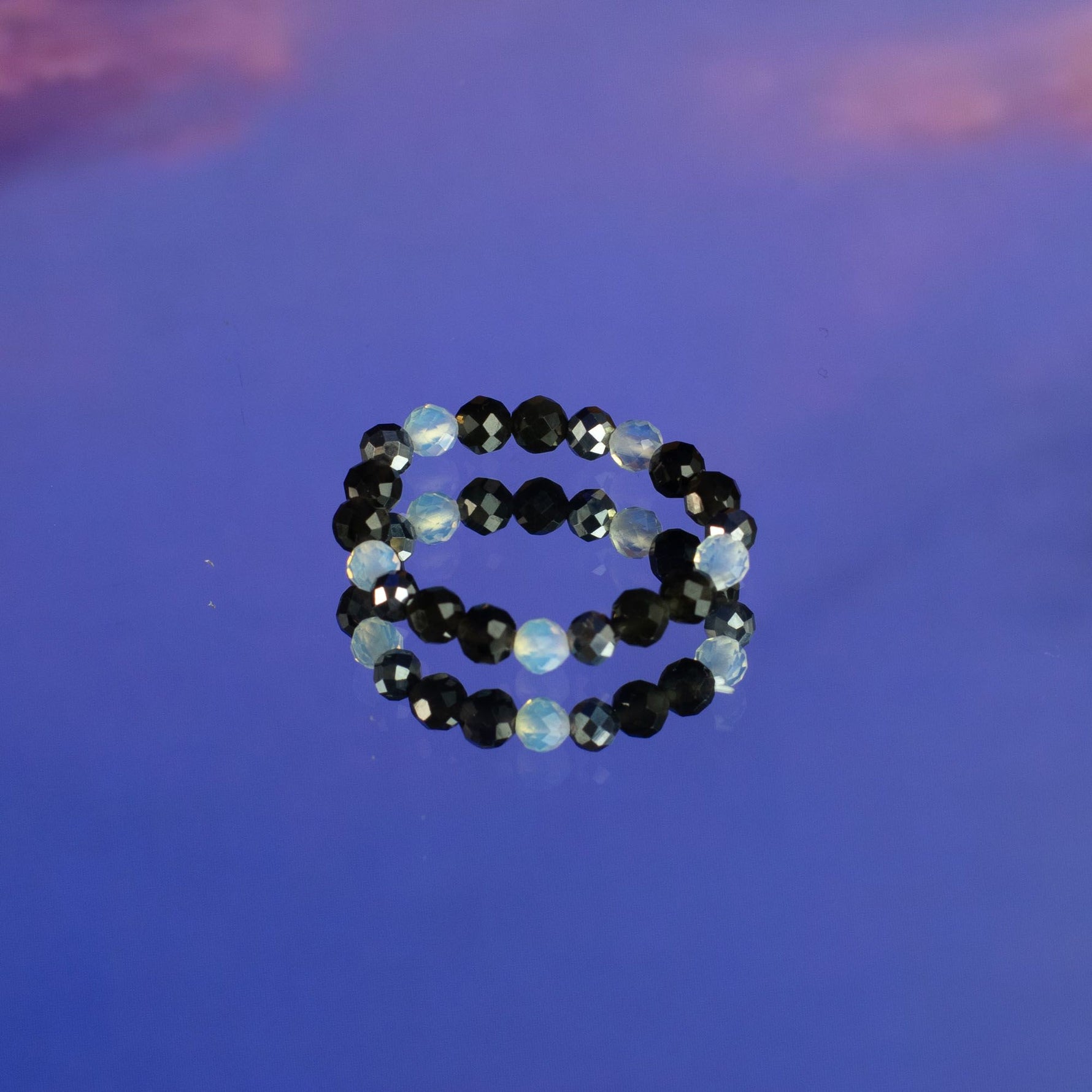 Nymph Spirit Gemstone Ring Set - Full Moon by AW Dropship UK