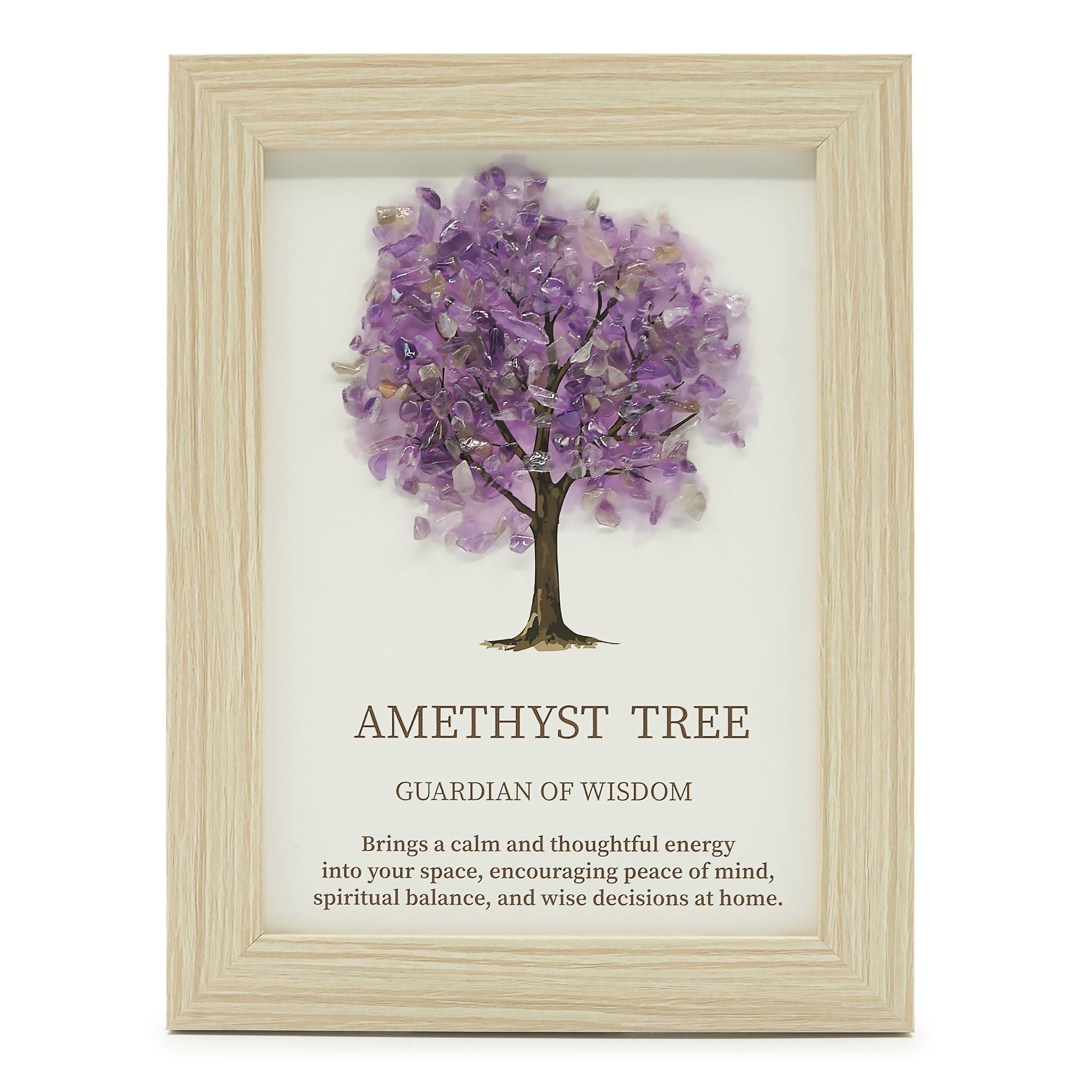 Gemstone Picture - Tree of Life - Amethyst (20x14.7x1cm)