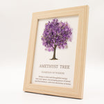 Gemstone Picture - Tree of Life - Amethyst (20x14.7x1cm) by AW Dropship UK