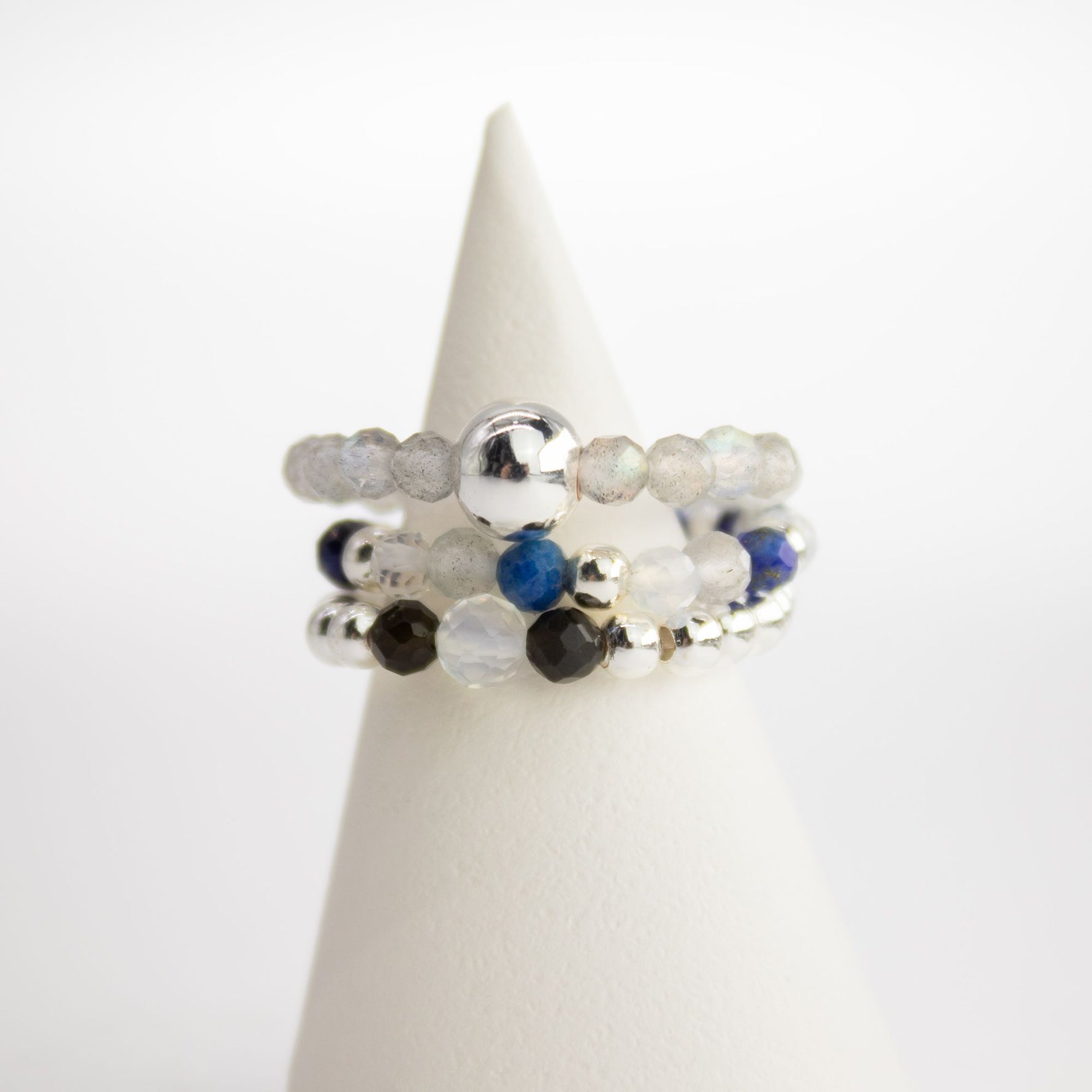 Nymph Spirit Gemstone Ring Set - Northern Lights by AW Dropship UK