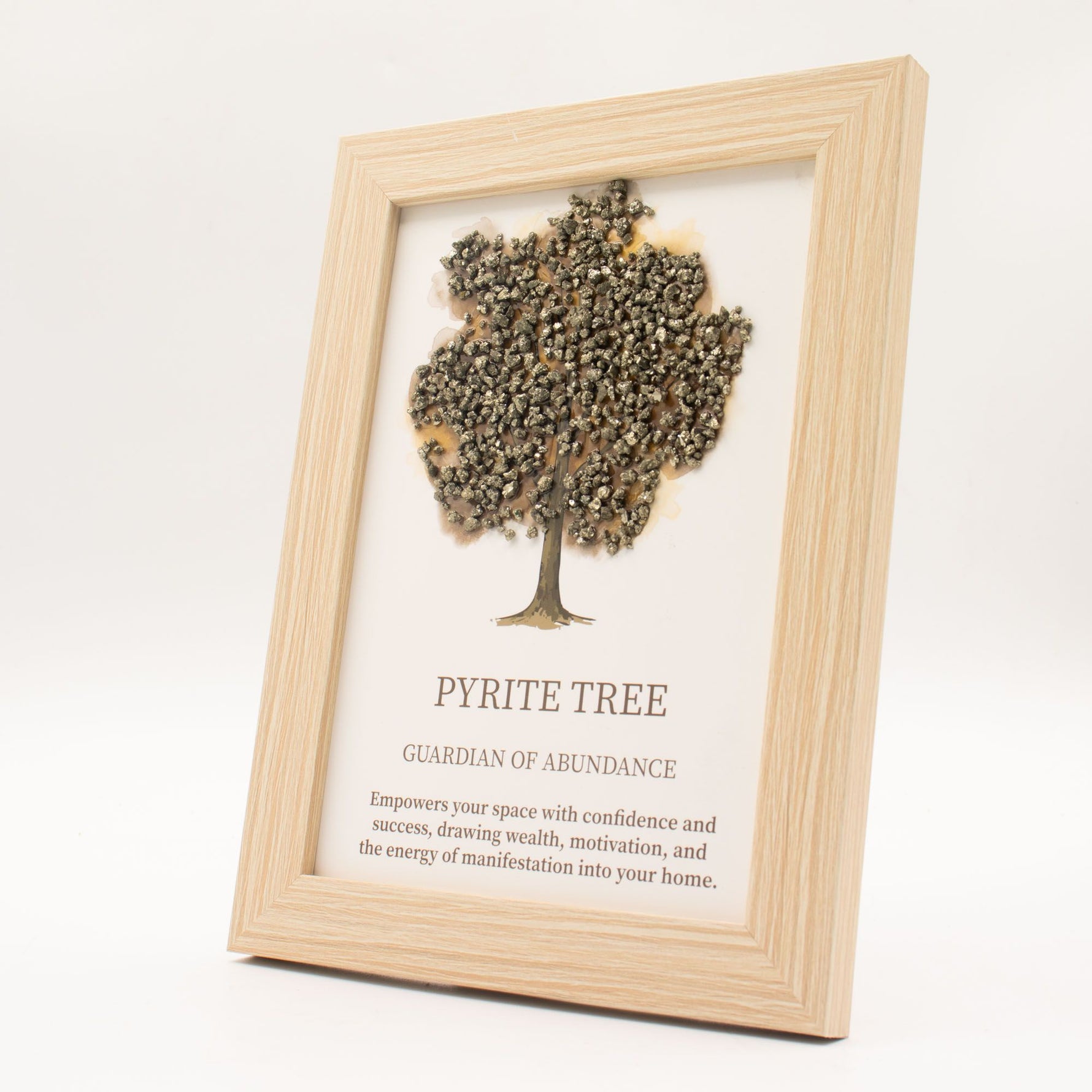 Gemstone Picture - Tree of Life - Pyrite (20x14.7x1cm) by AW Dropship UK