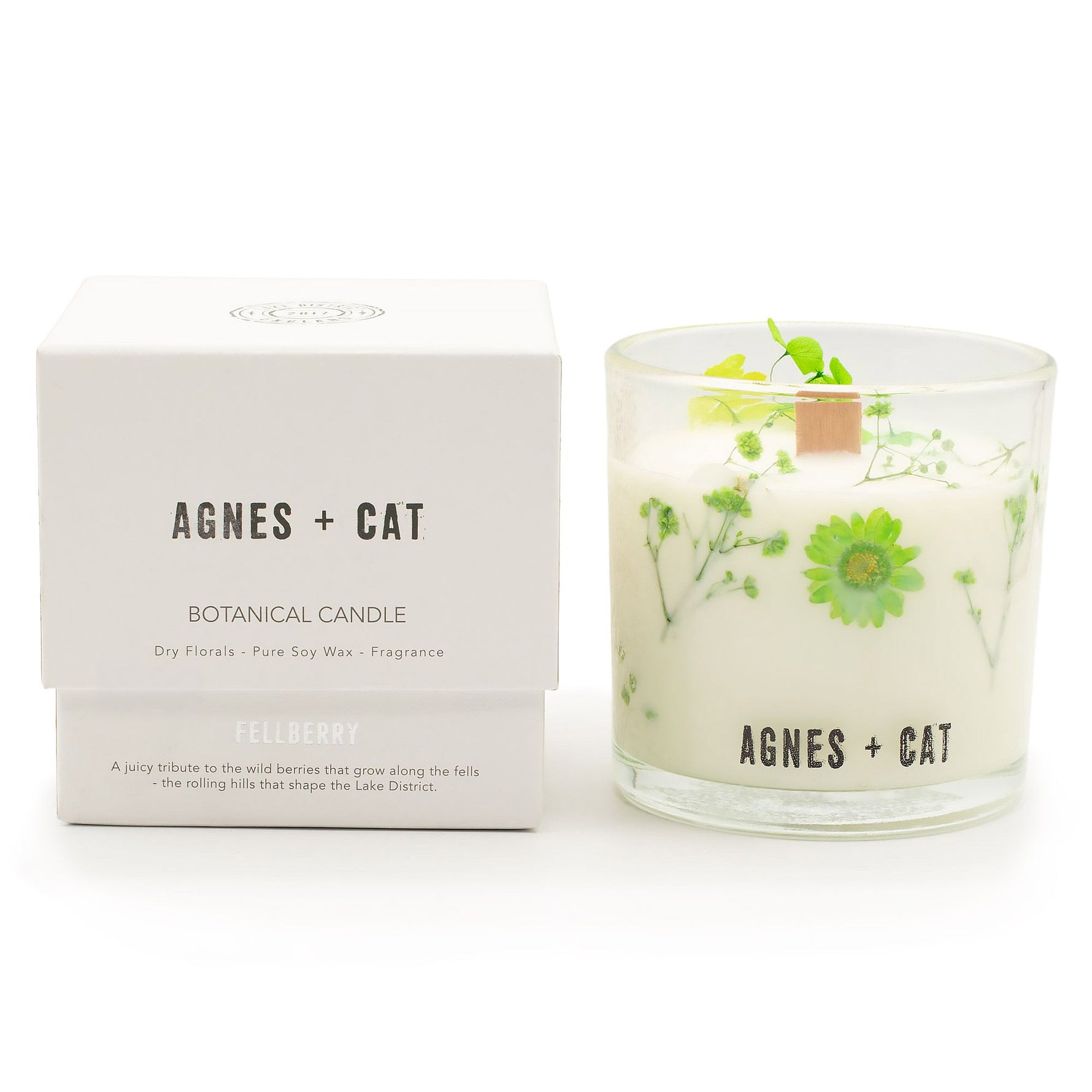 Agnes + Cat Botanical Soy Wax Candle - Fellberry by AW Dropship UK