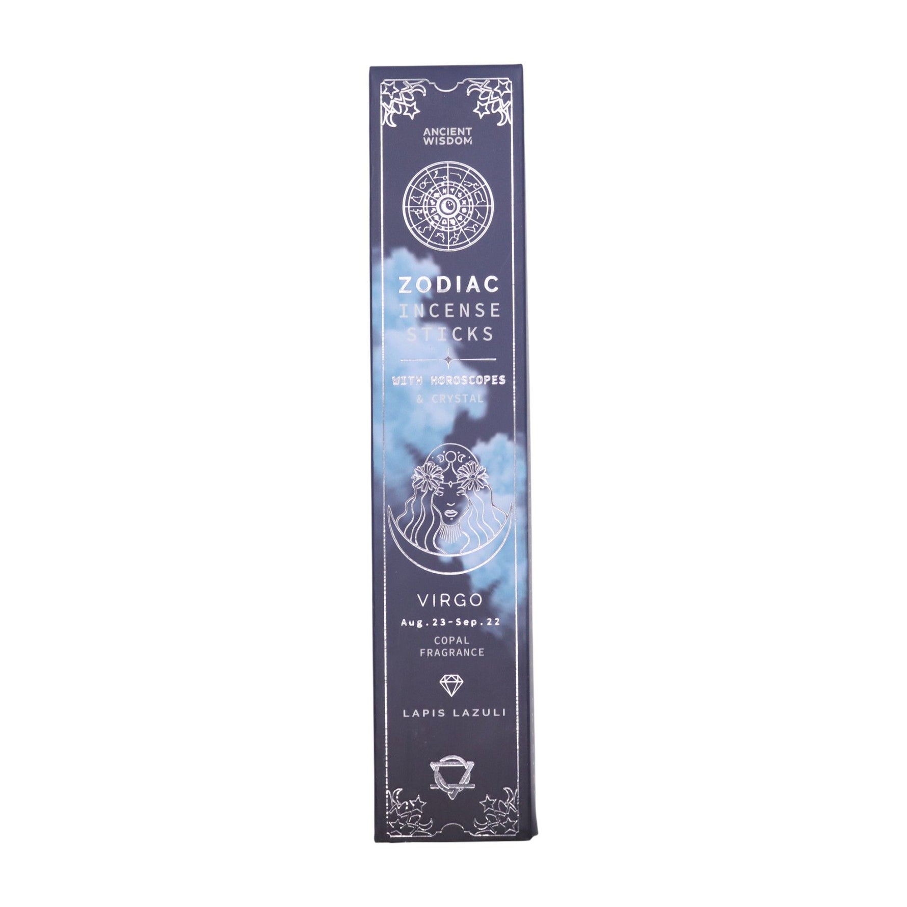 Copal Zodiac Gemstone Crystal Incense - Virgo by AW Dropship UK