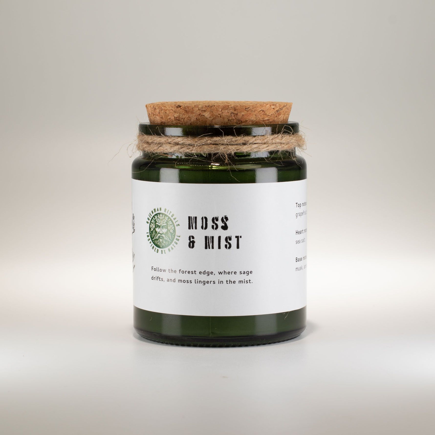 Greenman Woodwick Soy Candle - Moss & Mist by AW Dropship UK