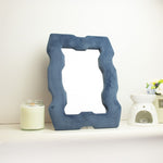 Soft Squiggly Mirror – Chunky Frame – Royal Blue (30.5x22.5x2.3cm) by AW Dropship UK