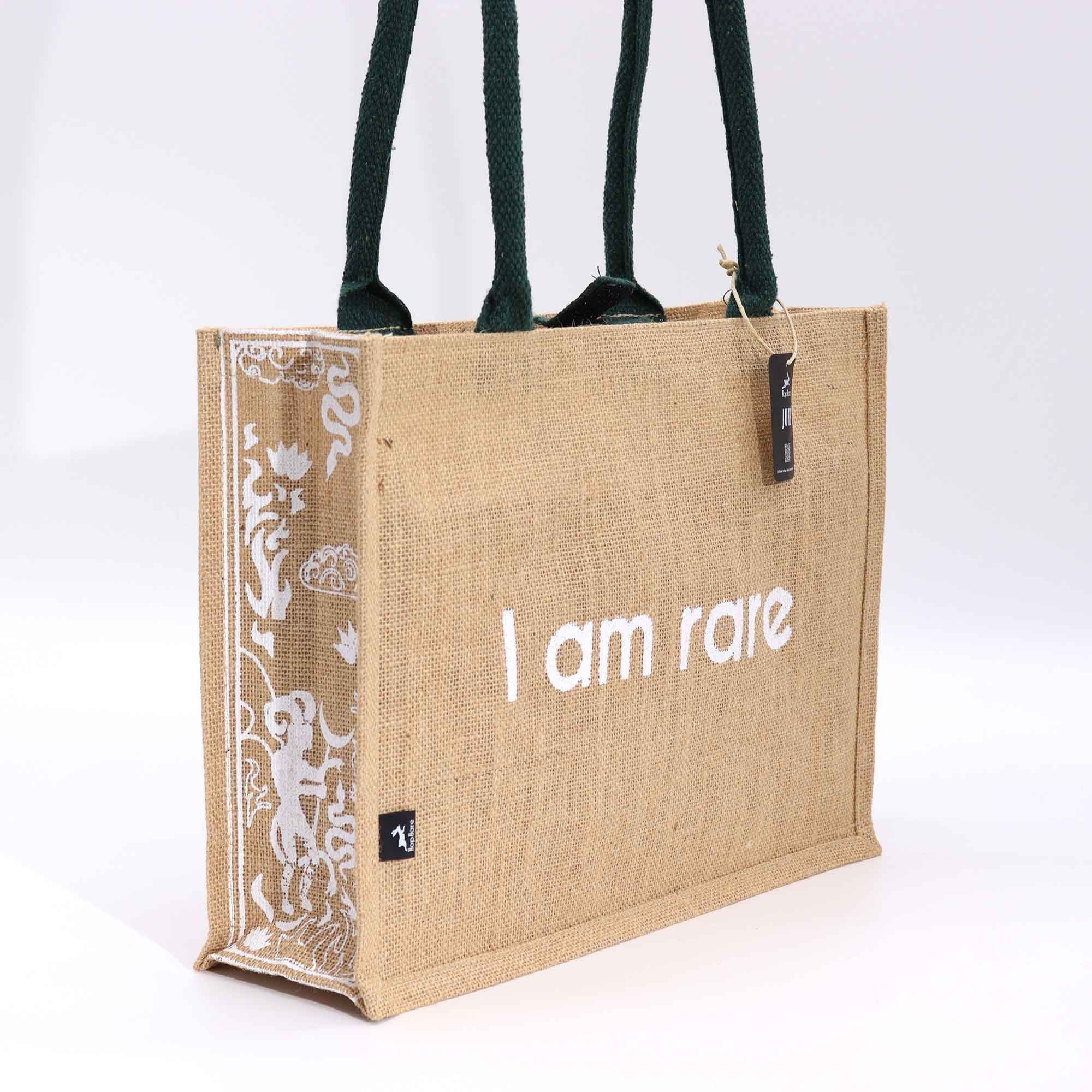Hop Hare Jute Big Bag - I am Rare by AW Dropship UK