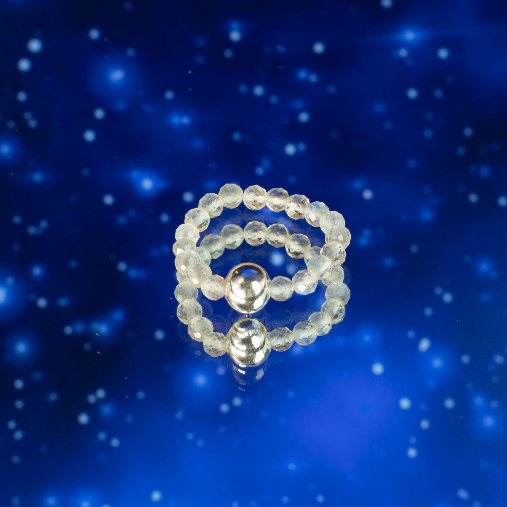 Nymph Spirit Gemstone Ring Set - Northern Lights by AW Dropship UK