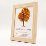 Gemstone Picture - Tree of Life - Baltic Amber (20x14.7x1cm) by AW Dropship UK