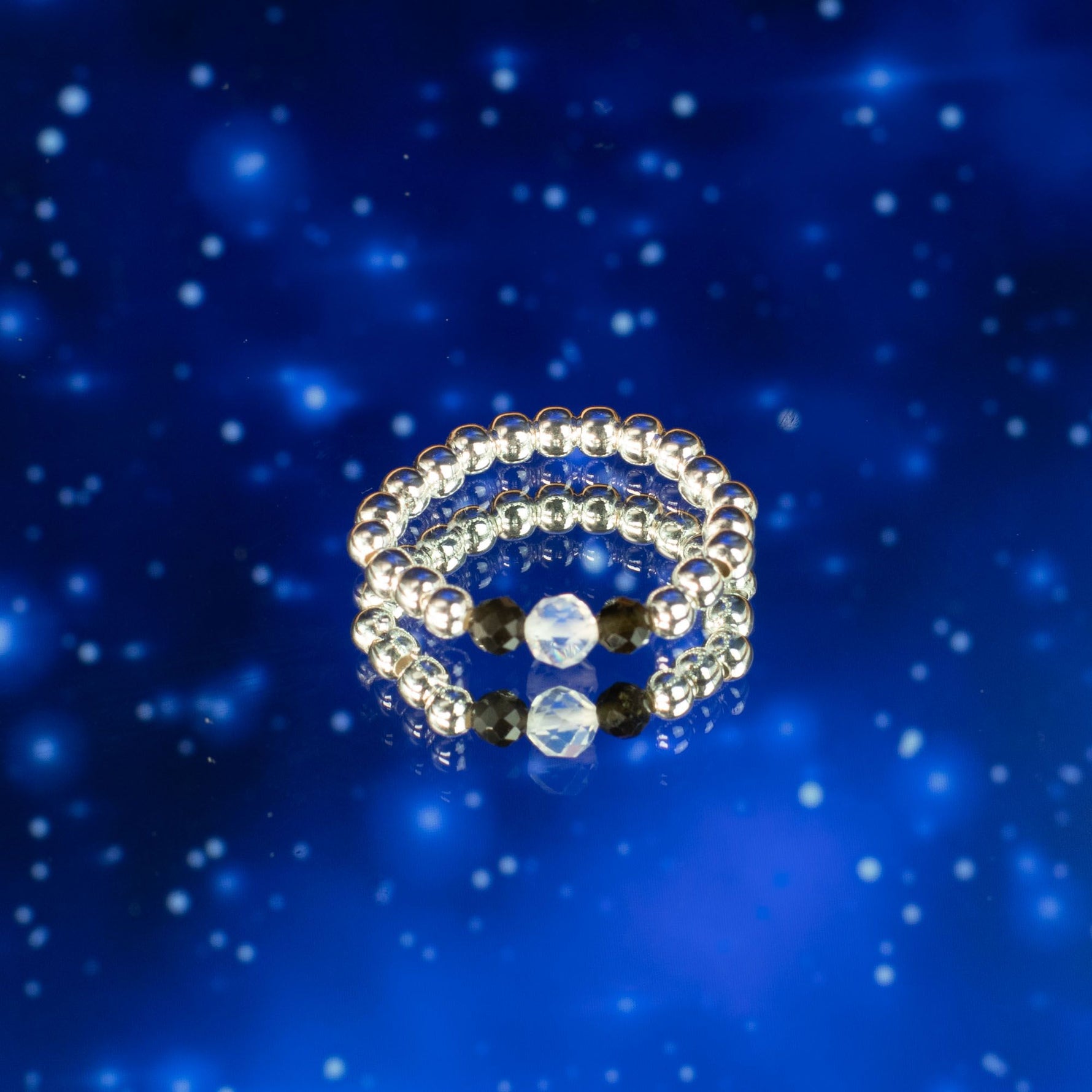 Nymph Spirit Gemstone Ring Set - Northern Lights by AW Dropship UK