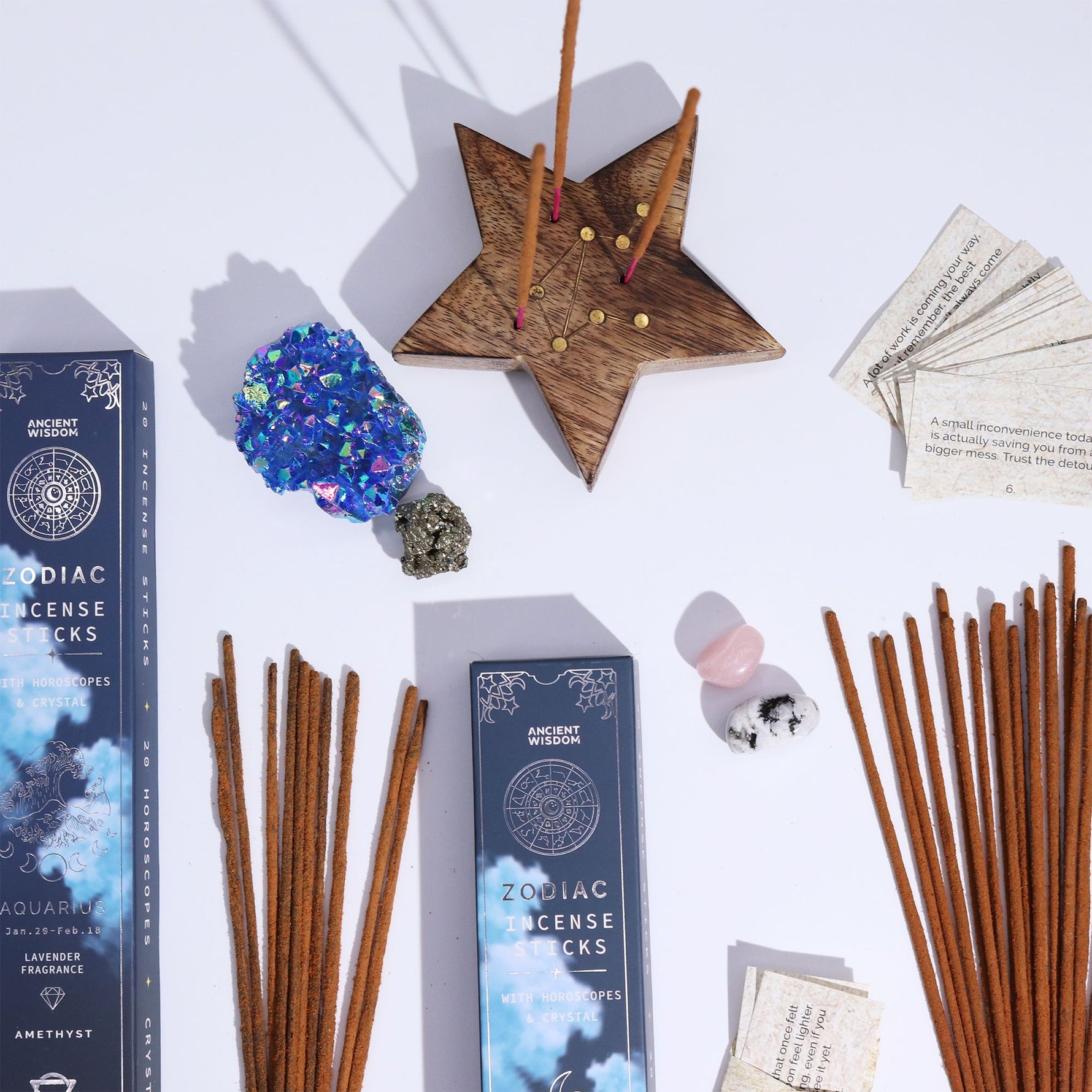 Copal Zodiac Gemstone Crystal Incense - Virgo by AW Dropship UK