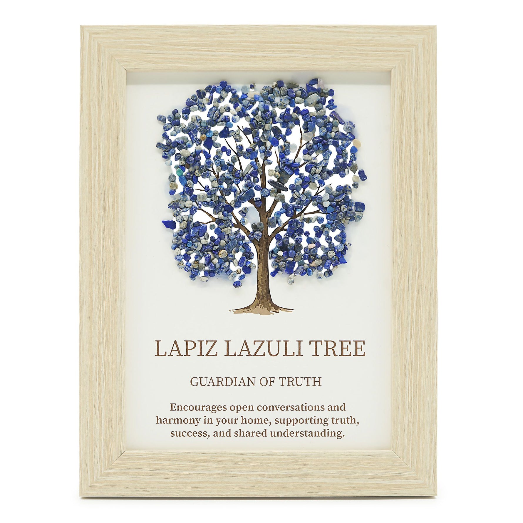 Gemstone Picture - Tree of Life - Lapiz (20x14.7x1cm) by AW Dropship UK
