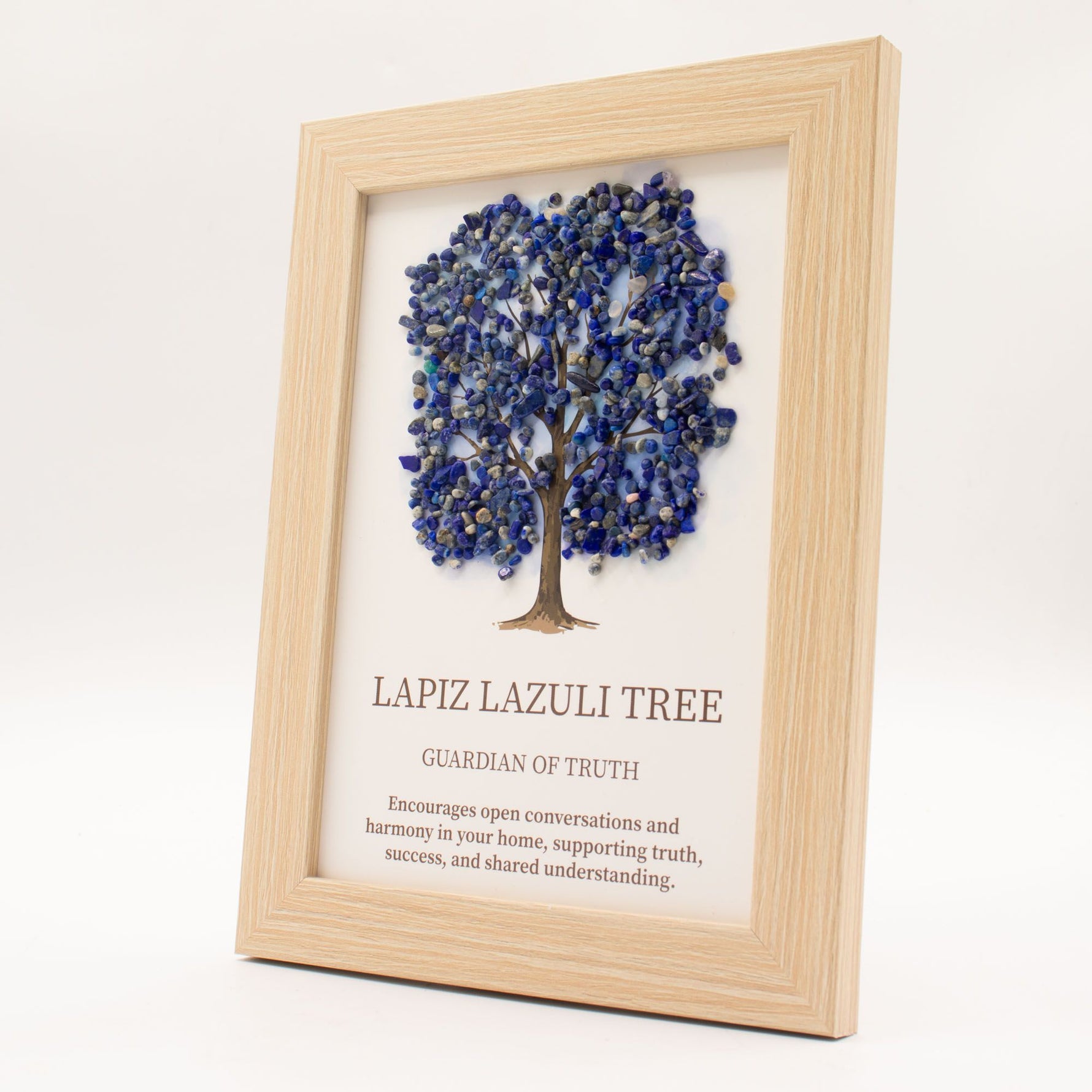Gemstone Picture - Tree of Life - Lapiz (20x14.7x1cm) by AW Dropship UK
