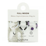 Nymph Spirit Gemstone Ring Set - Full Moon by AW Dropship UK