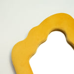 Soft Squiggly Mirror – Flame – Marigold (23x27.5x2.3cm) by AW Dropship UK