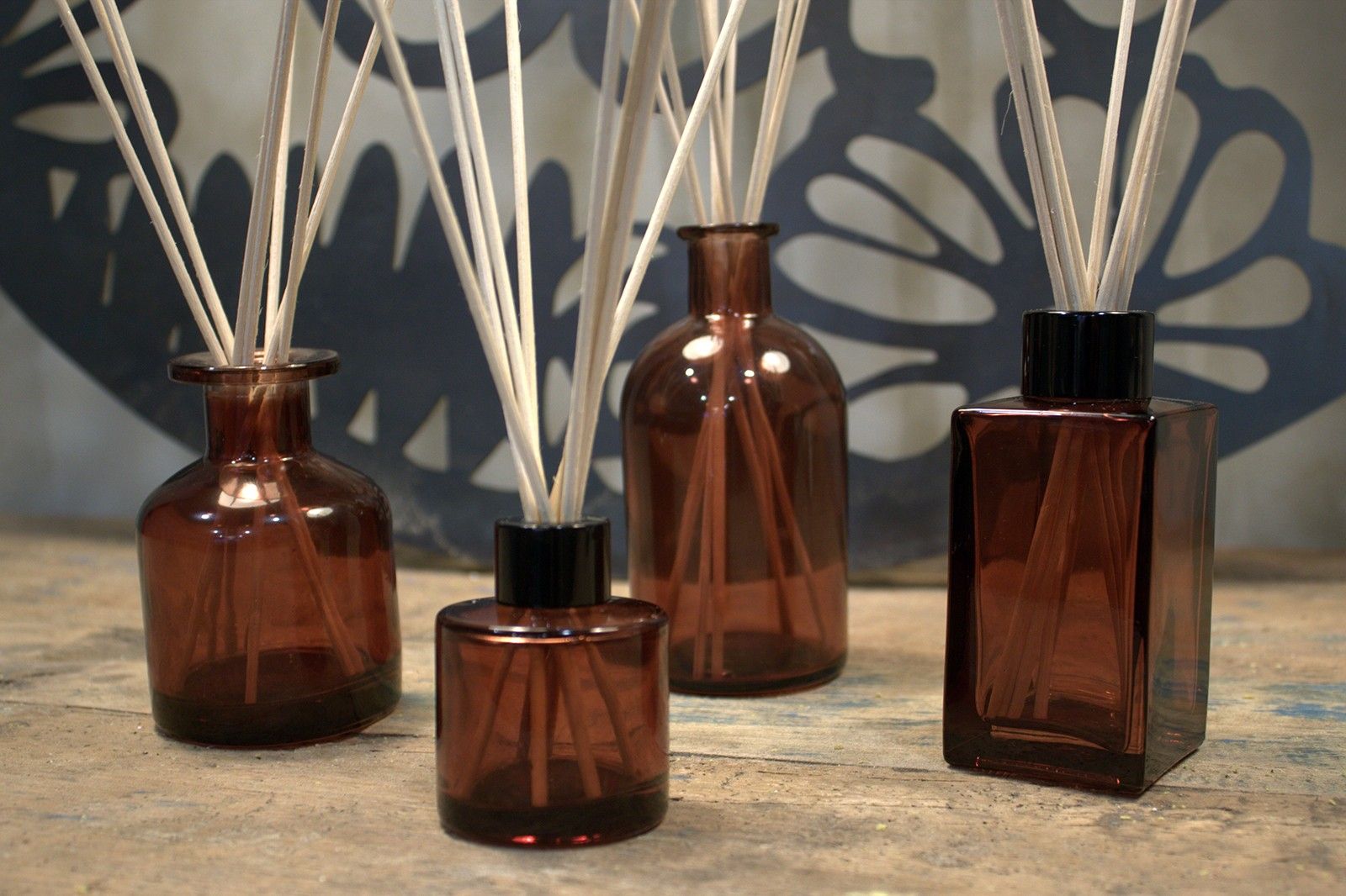 50 ml Round Reed Diffuser Bottlle - Amber by AW Dropship UK