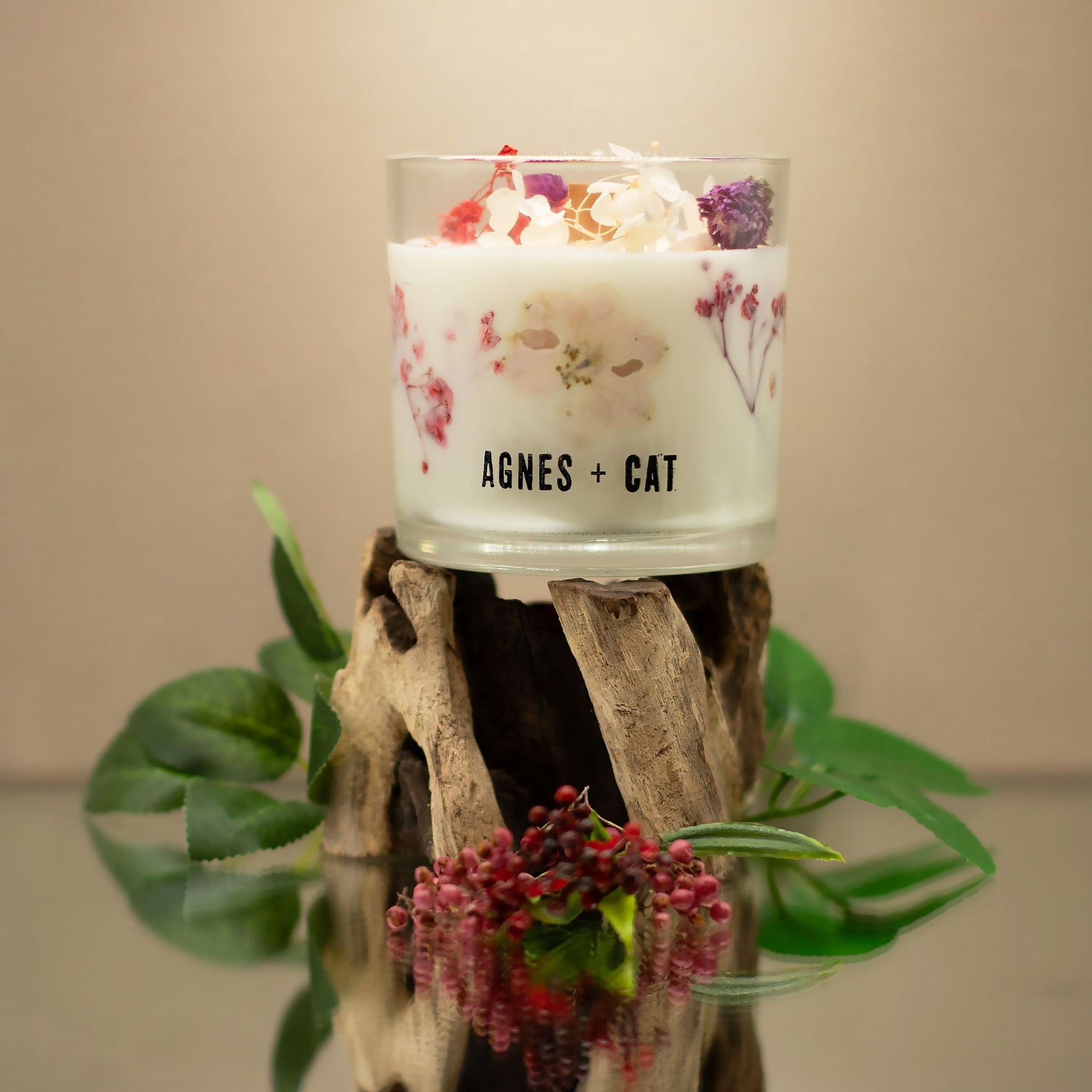 Agnes + Cat Botanical Soy Wax Candle - Roses of Sawrey by AW Dropship UK