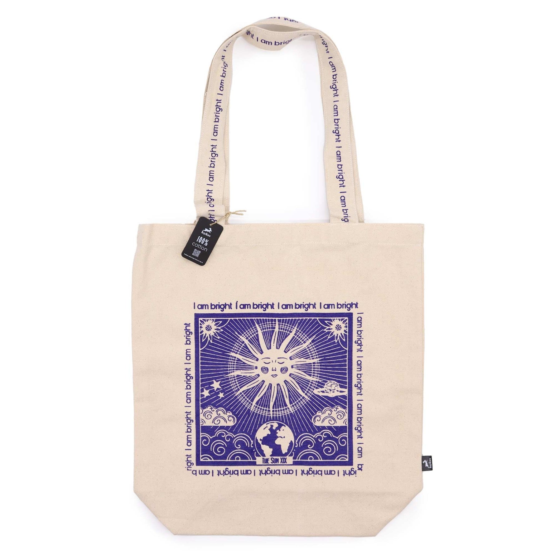 Hop Hare Tote Bag - I am Bright by AW Dropship UK