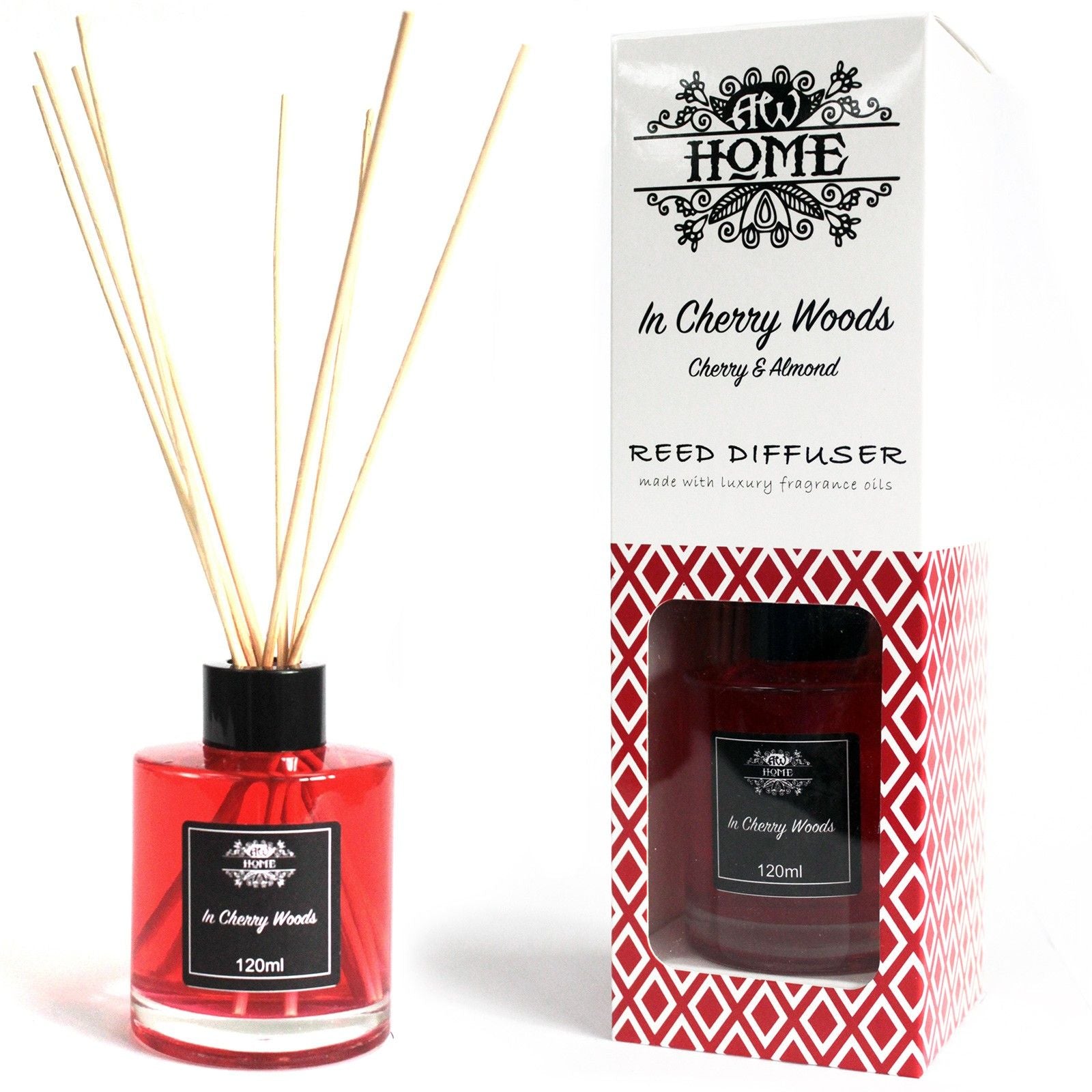 120ml Reed Diffuser - In Cherry Woods by AW Dropship UK