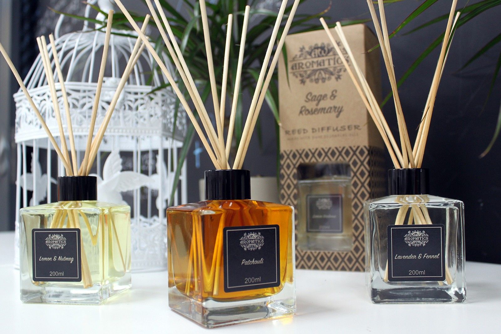 200ml Ylang Ylang & Mandarin Essential Oil Reed Diffuser by AW Dropship UK