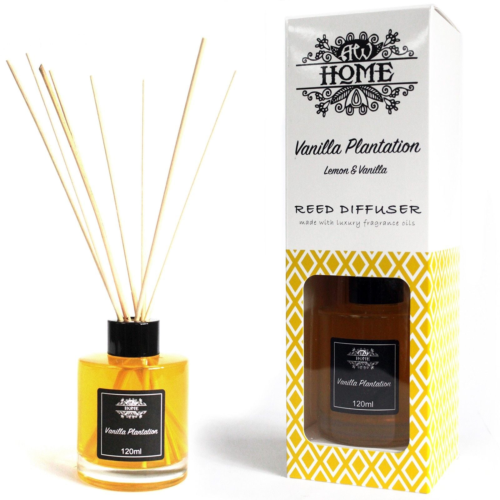 120ml Reed Diffuser - Vanilla Plantation by AW Dropship UK