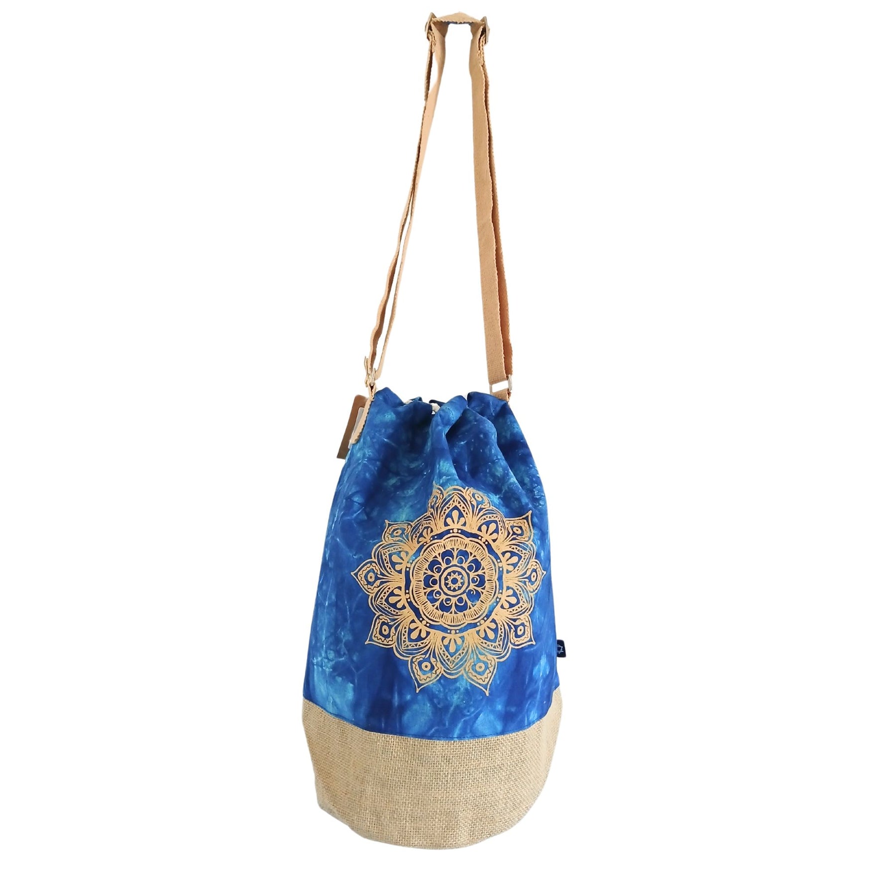 All Natural Backpack - Blue Stonewash - Mandala by AW Dropship UK